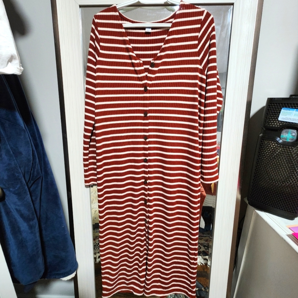 Stripped Sweater Dress
